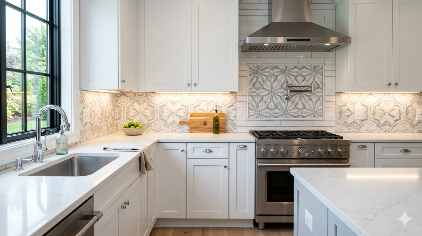 Kitchen backsplash tile styles for a clean modern remodel
